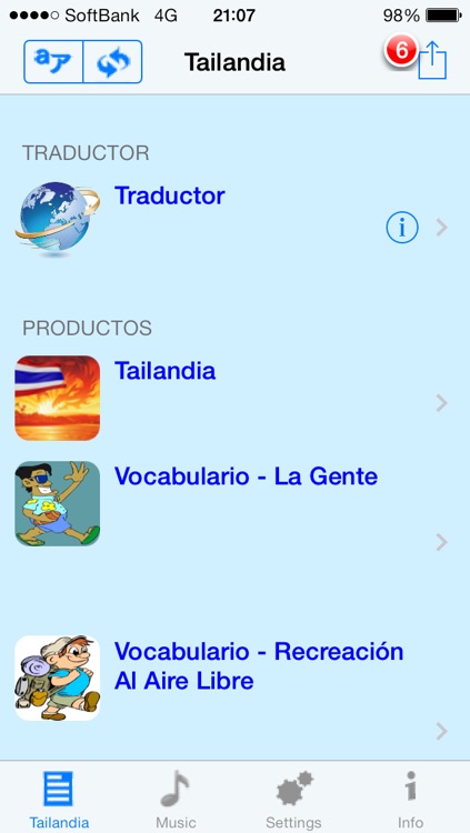 Tailandés - Talking Spanish to Thai Translator and Phrasebook screenshot-3