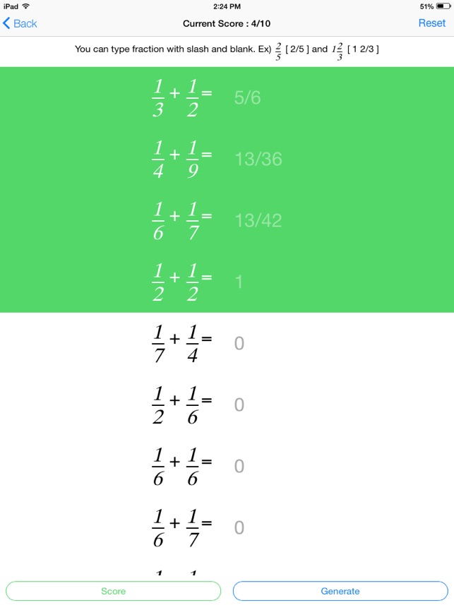 Math Practice for Fraction(圖3)-速報App