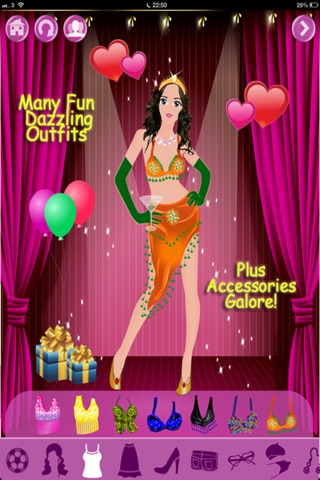 Action Girl Dress Up: Glitz, Sports & Party Fashion Style Fun Lite screenshot 2