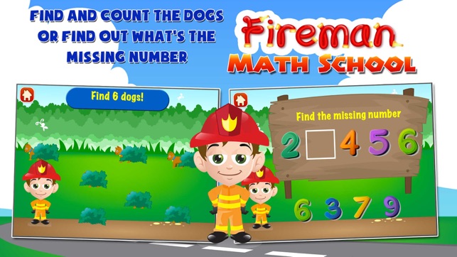 Fireman Math School: Toddler and Preschool Kids Learning Gam(圖5)-速報App