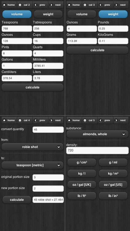 Cooking Calculator