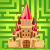 A Labyrinth Coloring Book & Learning Game for Toddlers: Cool Castle Maze