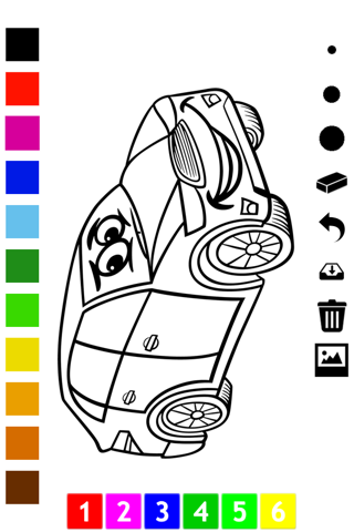 Coloring Book of Cars for Children: Learn to color a racing car, SUV, tractor, truck and more screenshot 3