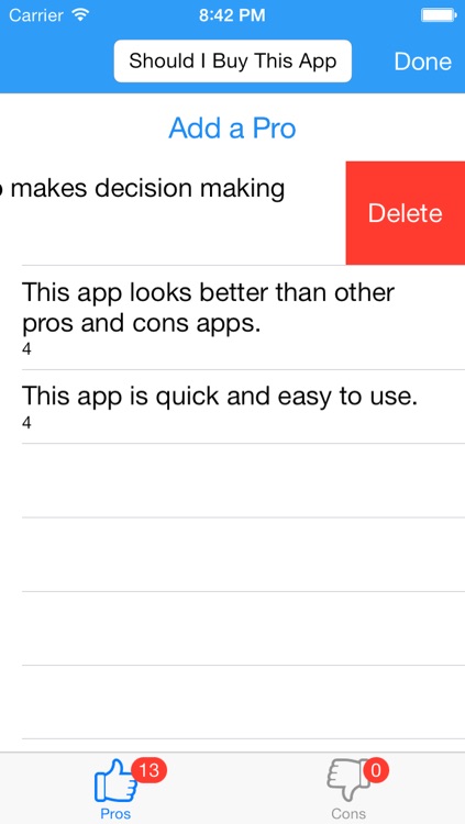 Pros and Cons Lite screenshot-4