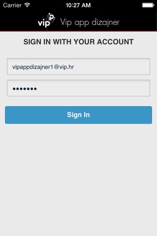VIP app dizajner screenshot 2