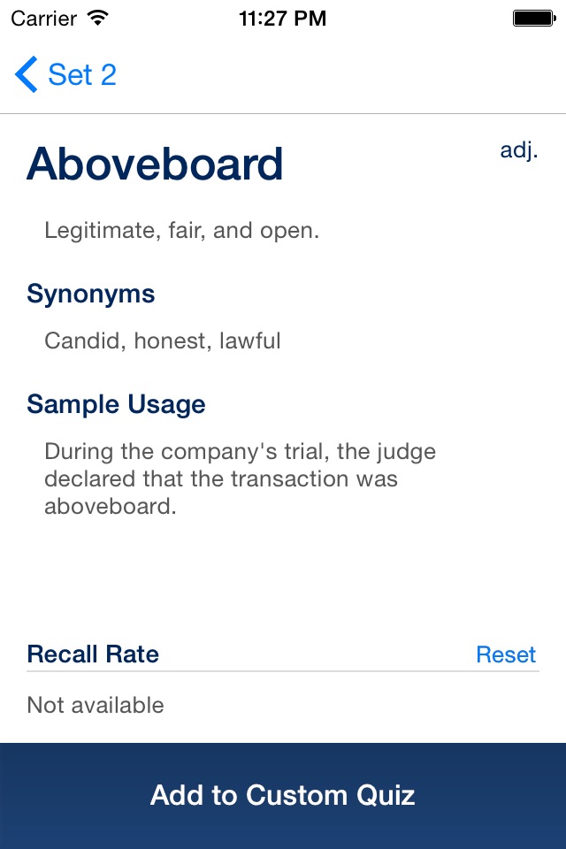 GRE Vocabulary Essentials screenshot 3