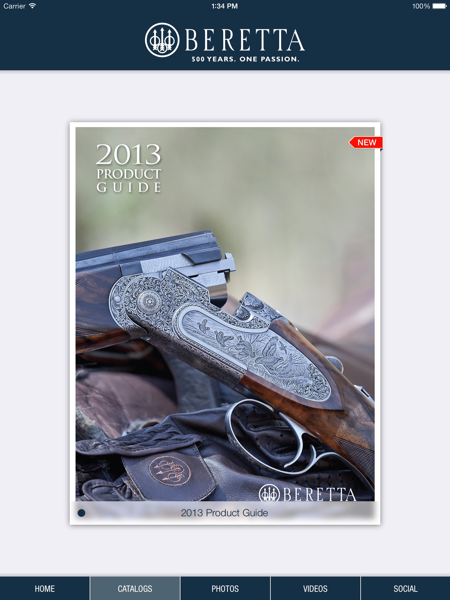 Beretta Product Guide iCatalog+ screenshot 2