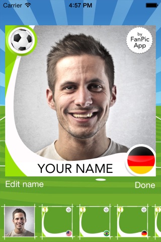 FanPic App - Photo Frames For Soccer Fans in Italy screenshot 4