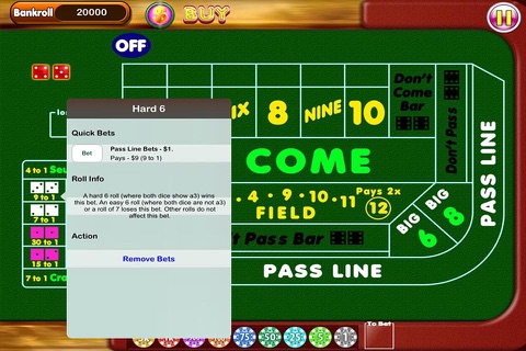 Las Vegas Craps - Casino Dice Game screenshot 2