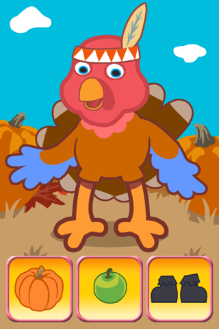 Thanksgiving Turkey Dressing Up Game For Kids screenshot 4