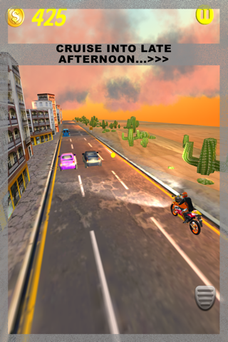 A 3D Motorcycle Action Traffic Racer - Motorbike Fury Race Simulator Racing Game Free screenshot 4