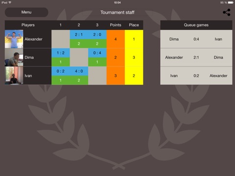 Таблица турнаментов для групповых игр (создавай, отслеживай, играй и выигрывай)! screenshot 4