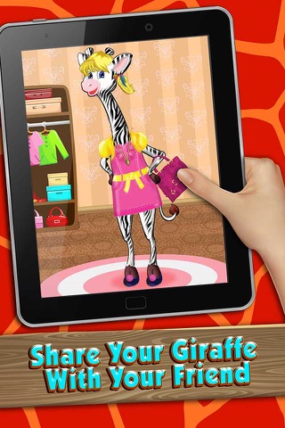 Giraffe Wedding Dress up - Baby Girls Game screenshot 4