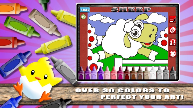 Coloring World Lite - A Farm Animal Learning Book for Kids screenshot-3