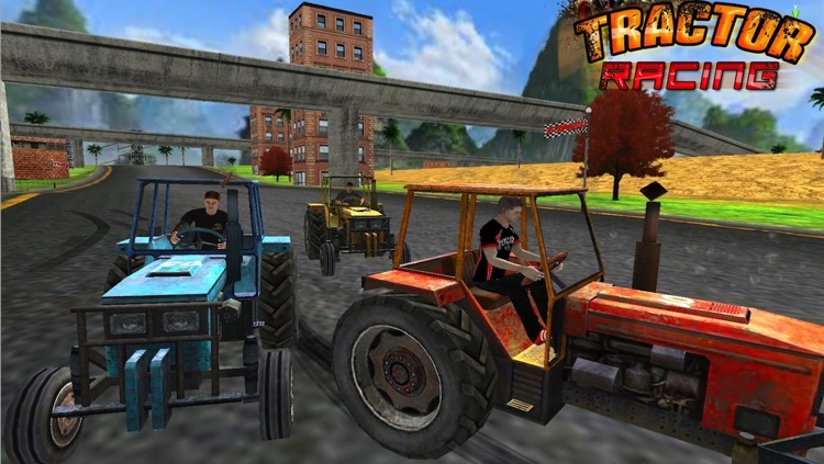 Tractor Racing ( 3D Heavy Monster Truck Race Game on Dirt Track ) screenshot-4