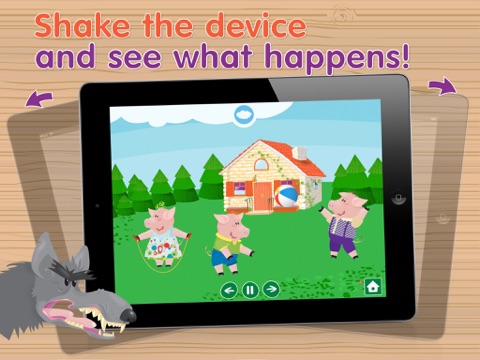 Kids Academy • The Three Little Pigs HD - Interactive bedtime story book with fun puzzle games and learning activities. Best educational app for Baby, Toddlers and Preschool children. screenshot 3