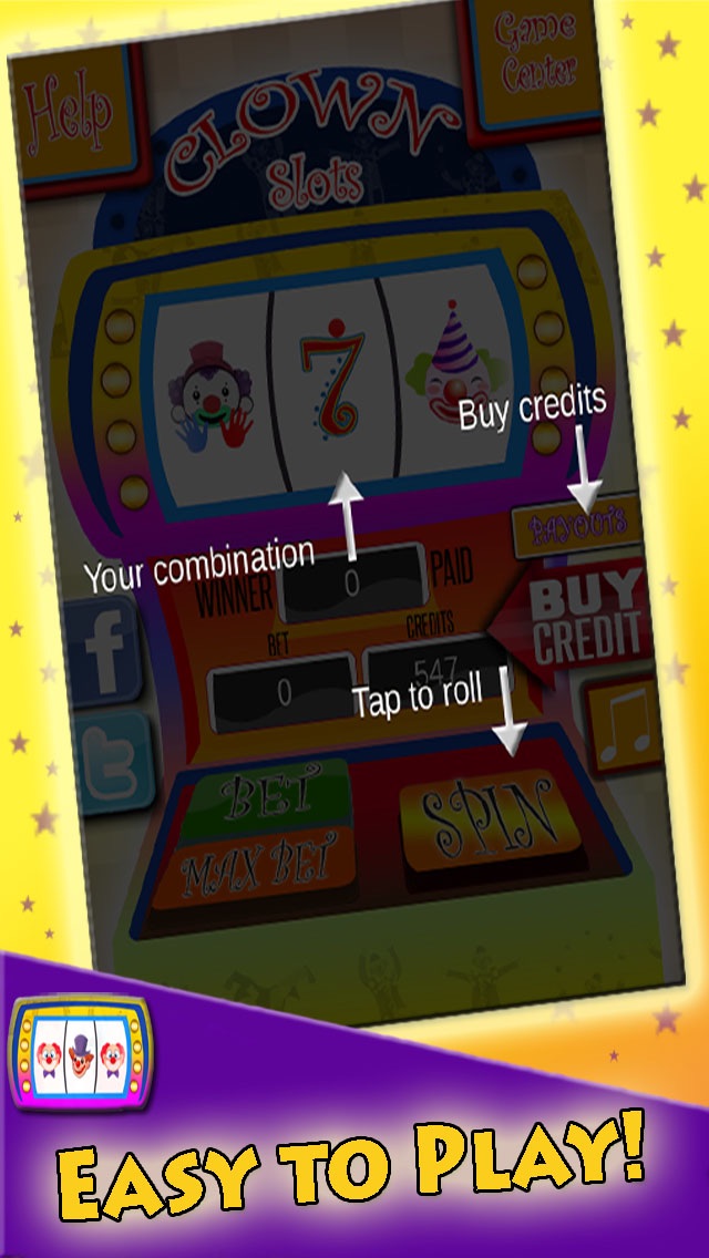 CLOWN SLOTS FREE – SPIN THE LUCKY BONUS CASINO WHEEL, WIN THE JACKPOT, ENJOY AMAZING SLOT MACHINE BY GOOBER FUN APPS 1.0 IOS CASINO CLOWN SLOTS FREE – SPIN THE LUCKY BONUS CASINO WHEEL, WIN THE JACKPOT, ENJOY AMAZING SLOT MACHINE BY GOOBER FUN APPS 1.0 IOS