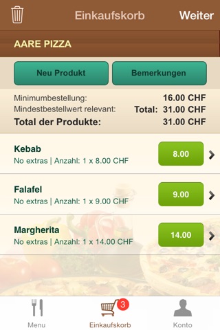Aare Pizza screenshot 4