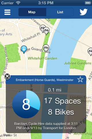 myCycleHire screenshot 2