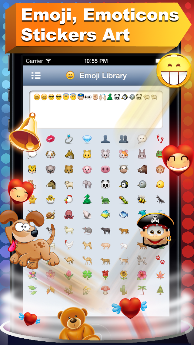 Emoji - フリーEmojisキーボード、ステッカー、テキスト顔文字のおすすめ画像1