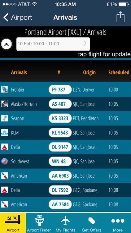 Portland Airport PDX + Flight Tracker Premium Alaska