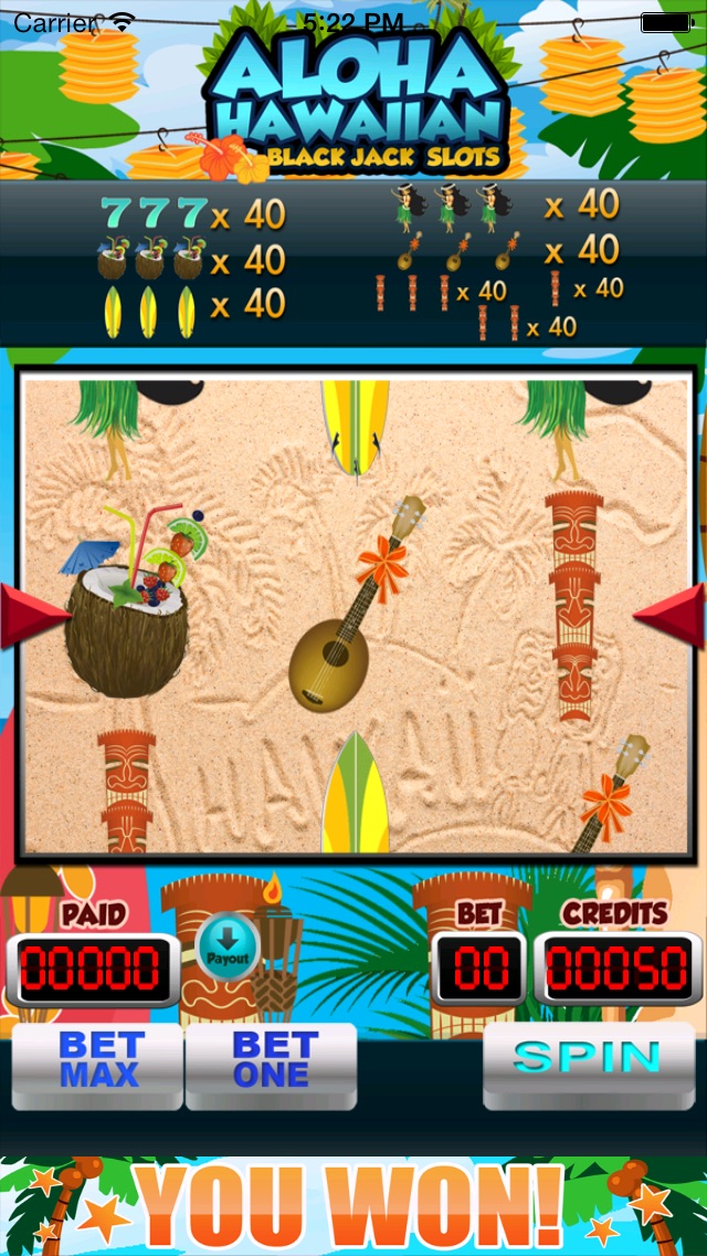 ALOHA HAWAIIAN BLACKJACK SLOTS FREE 1.0 IOS