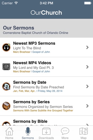 Cornerstone Baptist Church of Orlando screenshot 2