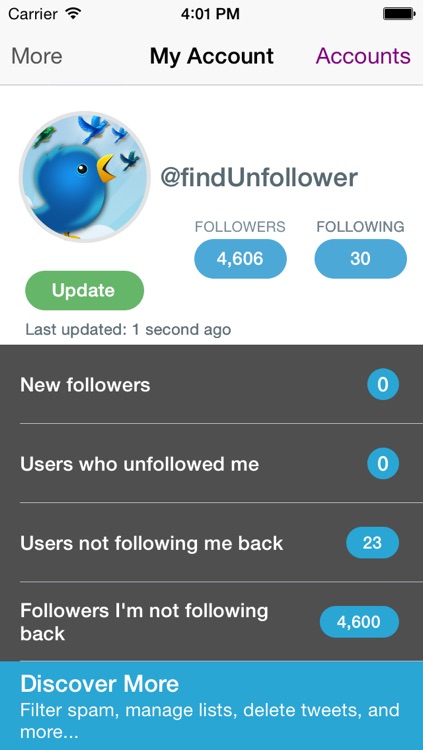 Find Unfollowers And Track New Followers On Twitter - Pro Edition