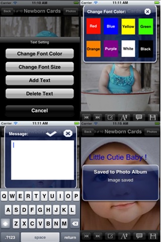 Newborn Baby Greeting Cards screenshot 3