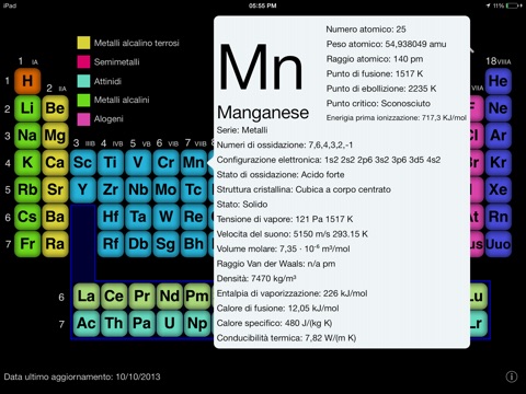 iTavola periodica HD screenshot 3