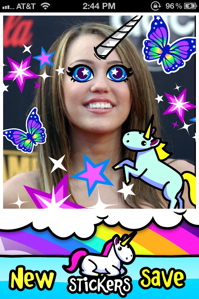 I'ma Unicorn - Amazing Glitter Rainbow Sticker Camera! screenshot 4