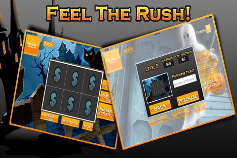 Lucky Halloween Scratch - Best Real Fun Scratcher Lottery Tickets Simulation screenshot 3