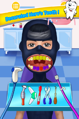 Bad Teeth Doctor and Hero Dentist Office - Help Celebrity with your little hand screenshot 3