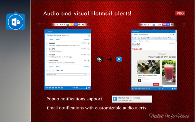 MailTab Pro for Hotmail(圖2)-速報App