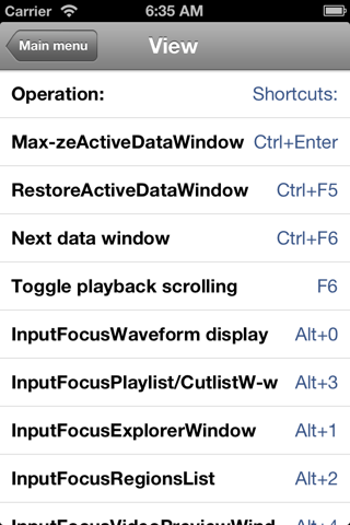Shortcuts for Sony Acid Pro screenshot 4