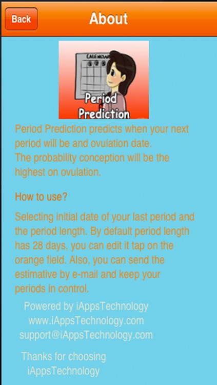 Period Prediction.Predicting woman's next period screenshot-4