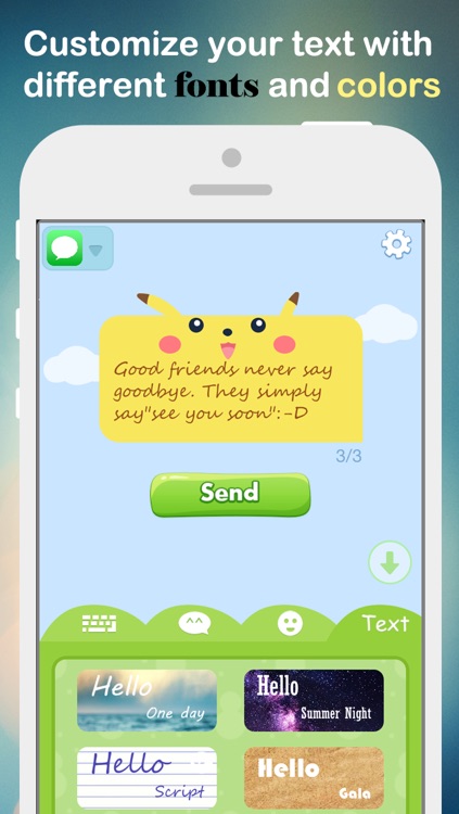 Fancy Message-Pimp Text with Emoji Keyboard, New Color Bubble and Textart FREE screenshot-4
