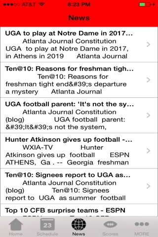 Georgia Football - a Bulldogs News App screenshot 4