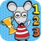 Motivating game for children from 4 to 10 years old to practice counting and learn maths