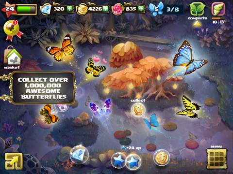 Amazing Butterfly Farm HD screenshot 2