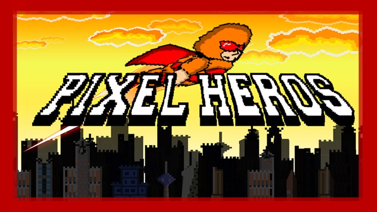 Pixel Heroes - The rocket man fighting super villains