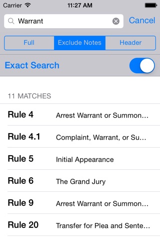 Federal Rules of Criminal Procedure (FRCrP) screenshot 2