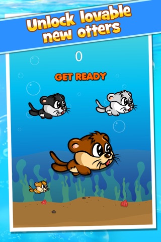 Otter Dive – Help the Cutesy Aquatic Otter Pup Swim through Obstacles to Retrieve his Lost Goodies! screenshot 3