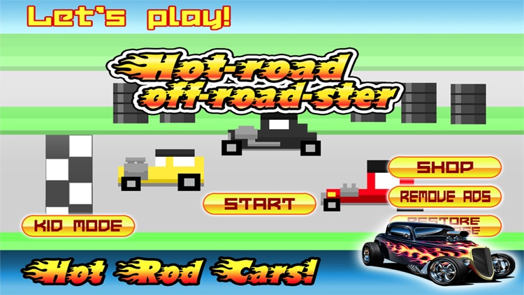 Hot Rod RoadSter PRO : Super tiny Pixel Car race