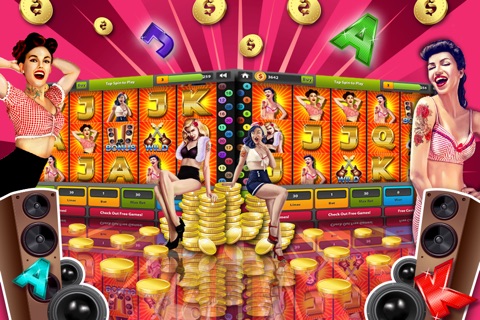 Golden Palace Casino Presents: ‘Rockabilly Girls House Party Slots’ – Free Lucky Slot Machine screenshot 2