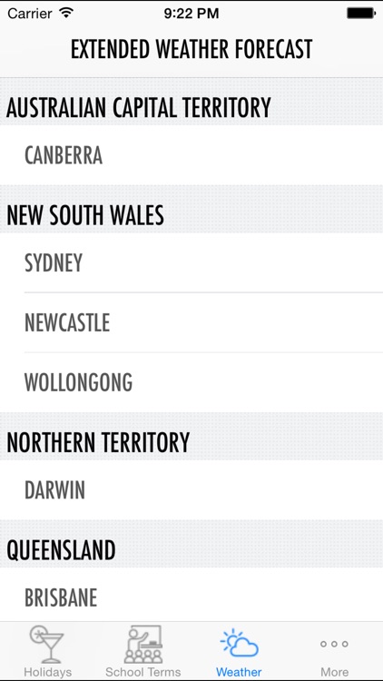 Australian Public Holidays