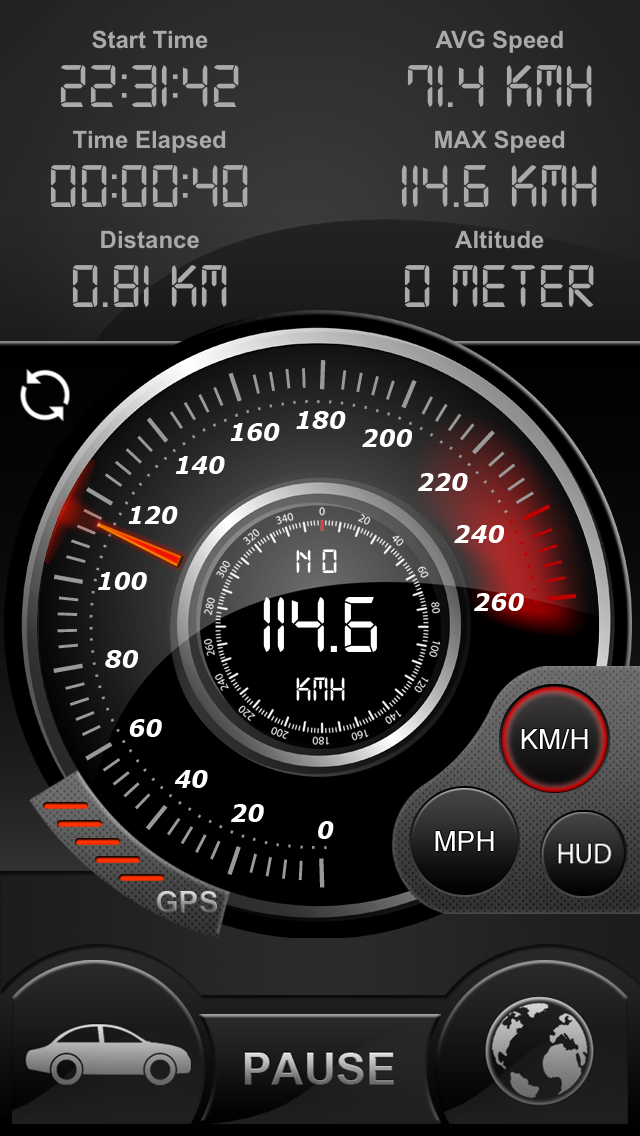 Speedo GPS Speed Tracker, Car Speedometer, Cycle Computer, Trip Computer, Route Tracking, HUD Screenshot 2