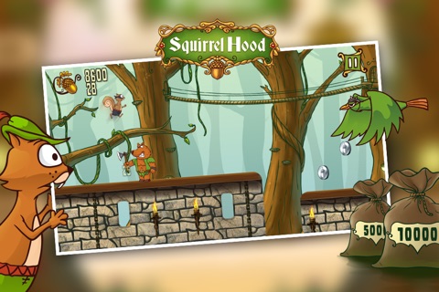 Squirrel Hood - Sherwood Forest Jump Game screenshot 3