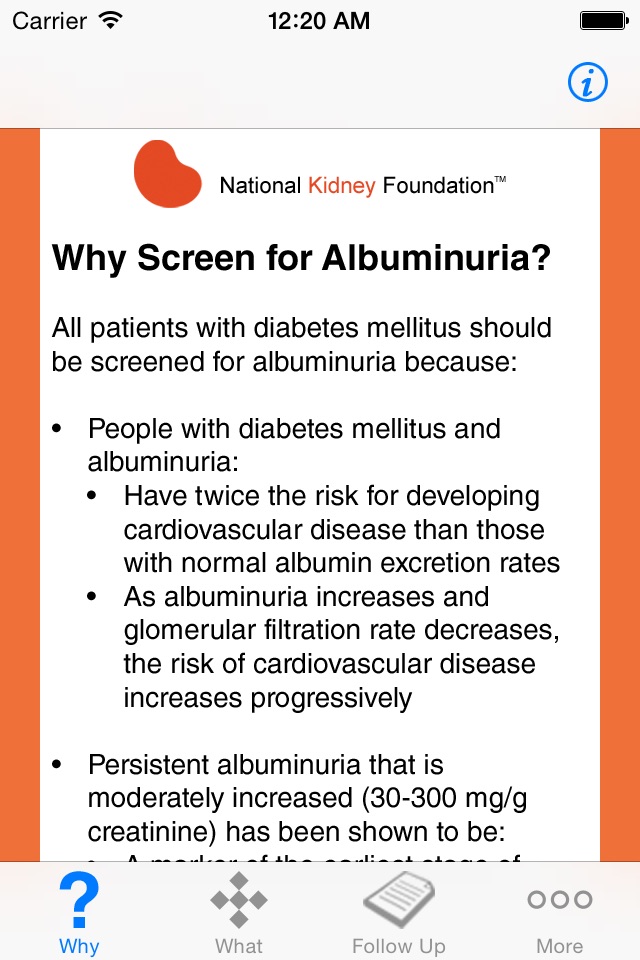 Screening for Albuminuria in Patients with Diabetes screenshot 2