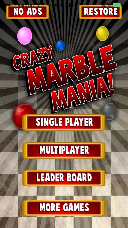 A Crazy Marble Mania Crush - Match 3 Multiplayer Connecting Puzzle Game